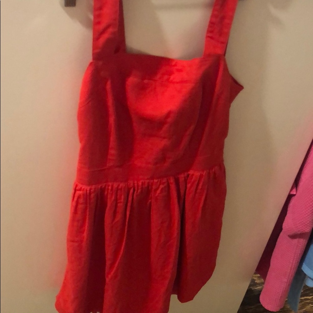 Red JCrew sundress